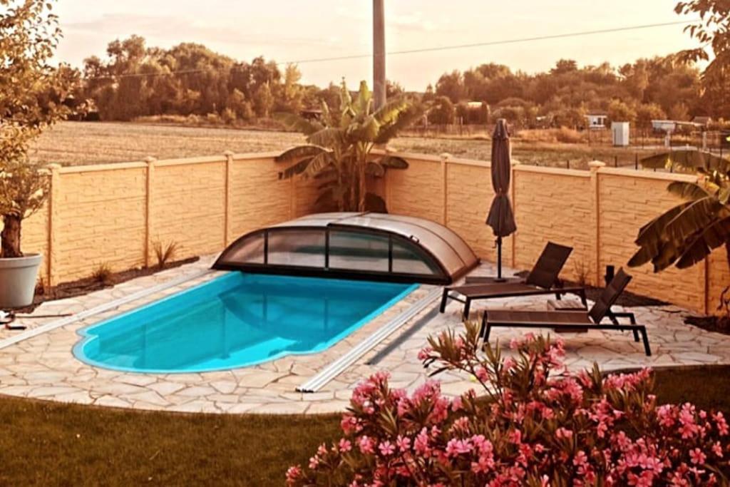Pool, Sauna Und Blick Ins Gruene Wittenberg Dış mekan fotoğraf